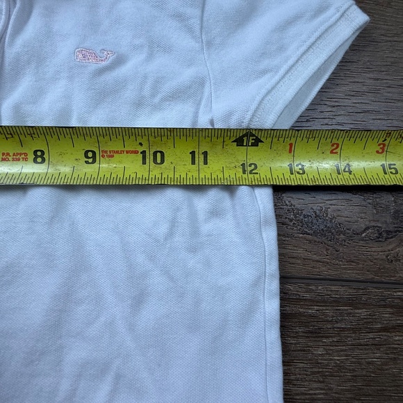 Vineyard Vines Girls Polo Shirt, White/Pink, Size XS 5-6, Short Sleeve, Preppy - Picture 4 of 7